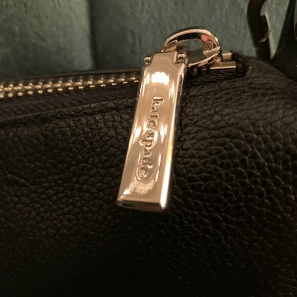 Kate Spade black leather handback - Picture 3 of 4